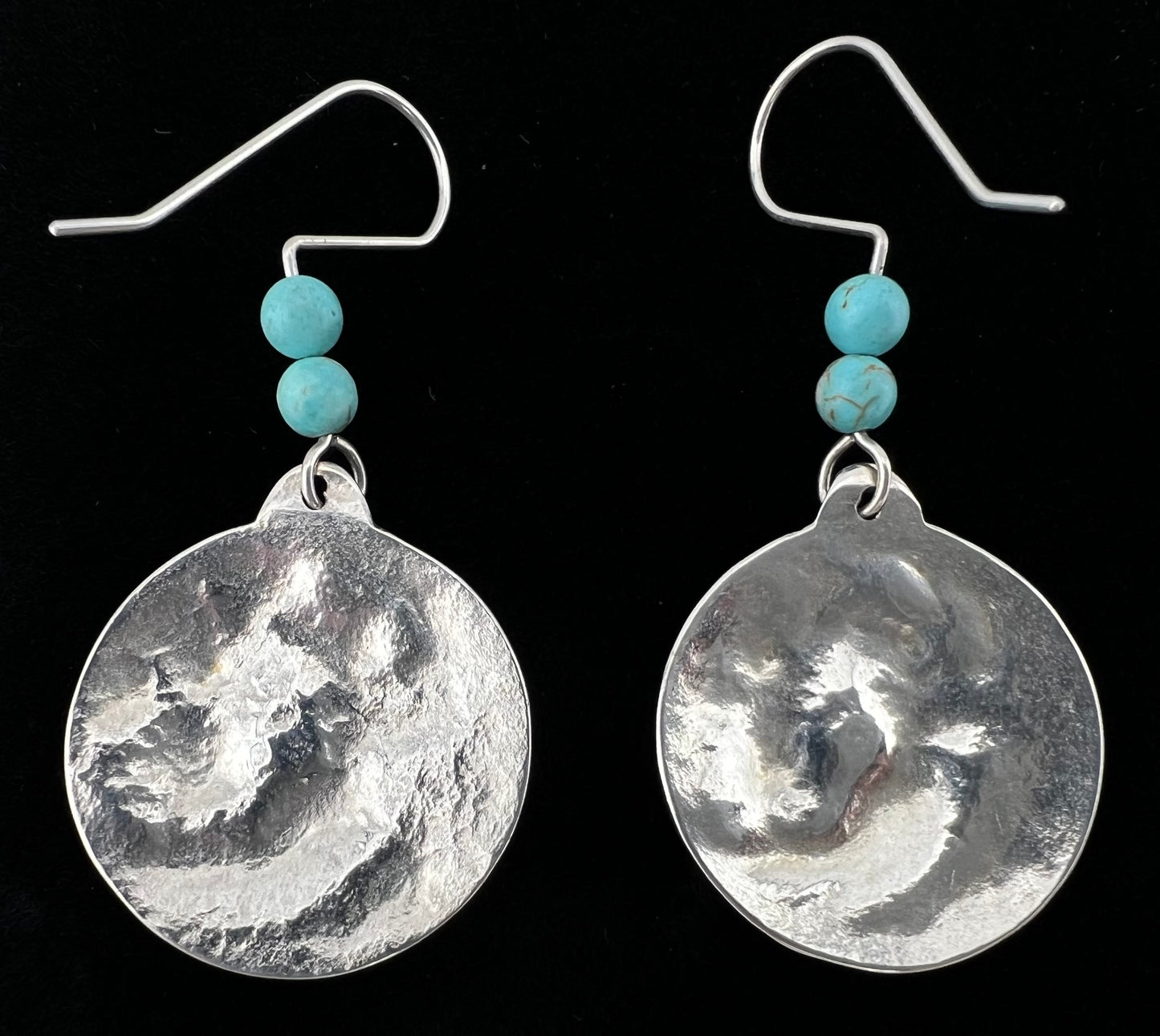 Mermaids in the surf. Earrings. Sterling Silver