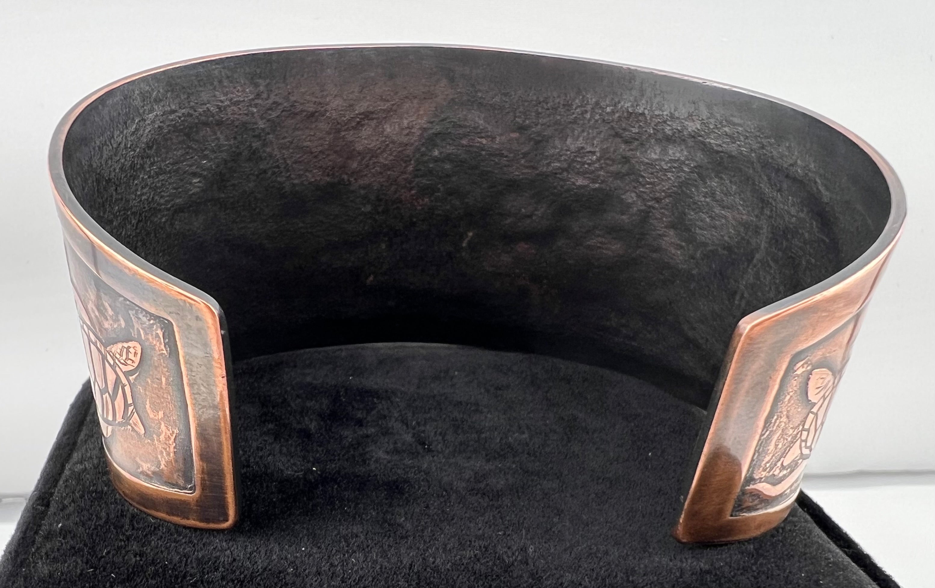 Ocean Embrace Copper Cuff. 8”