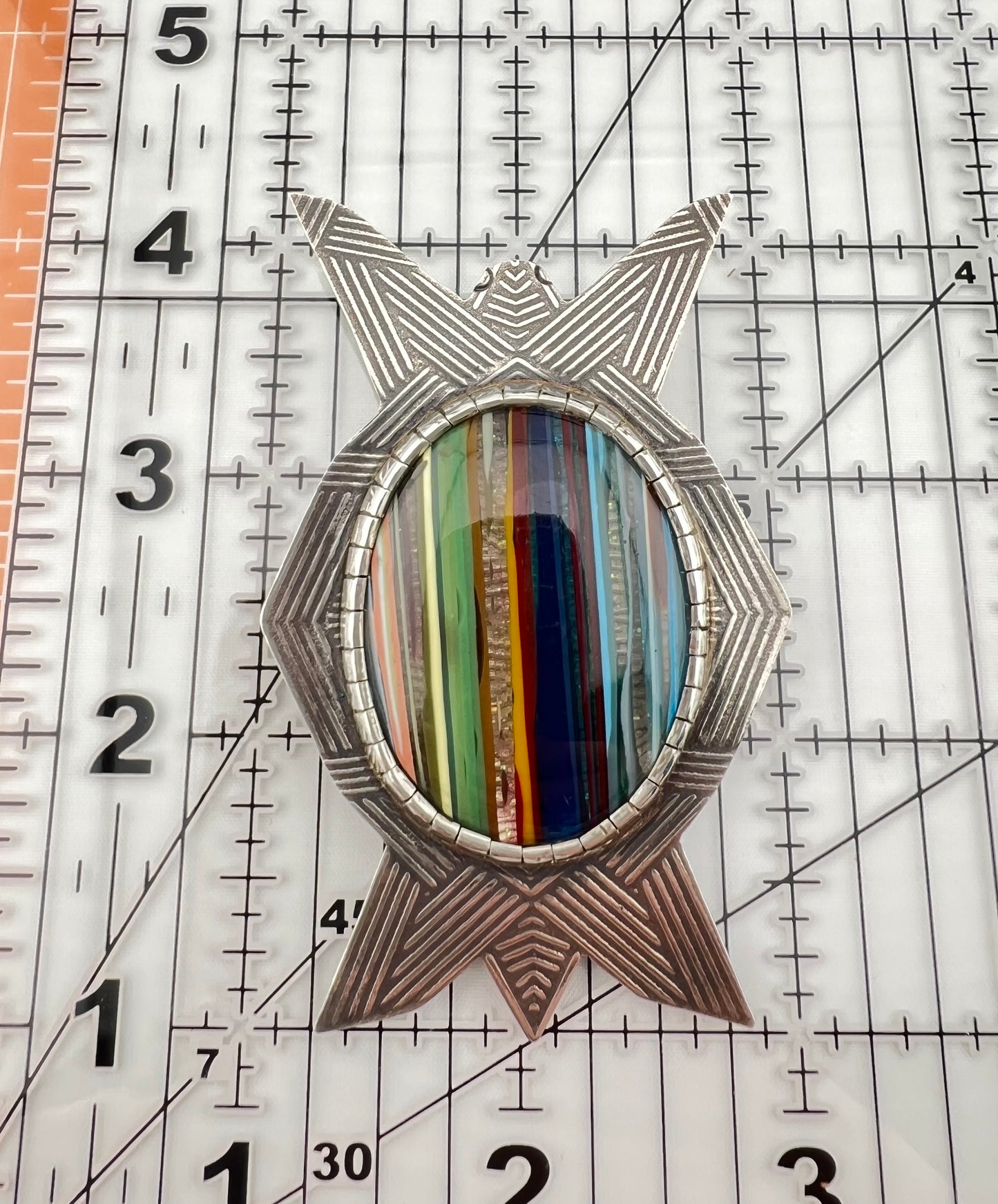 Geometric Sea Turtle Pendant