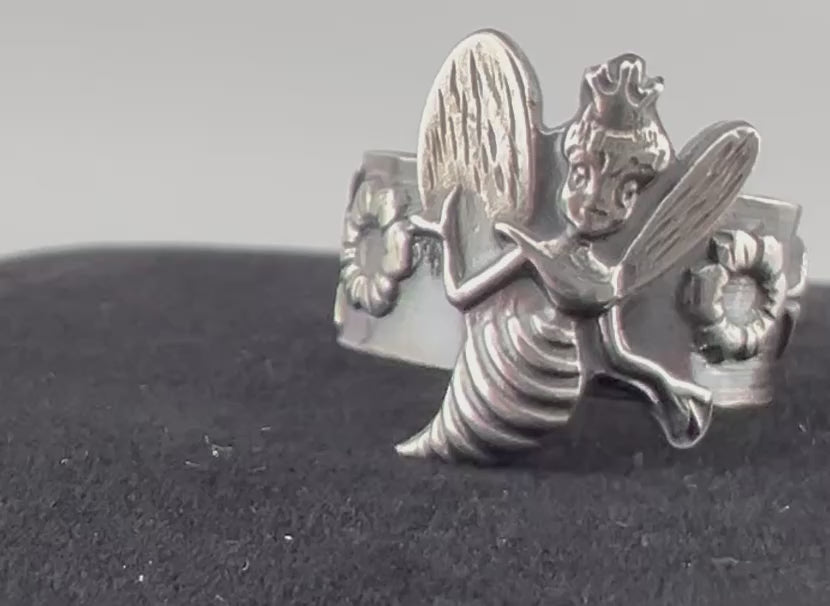 Melisandra the Honey Queen, Sterling Silver Ring 6 3/8